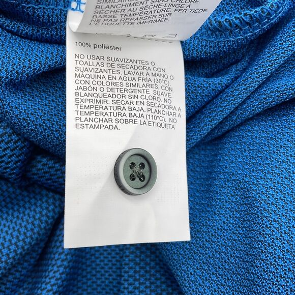 Grand Slam Performance Men's Long Sleeve Jacquard Golf Polo Shirt Med Imperial B - Picture 12 of 12